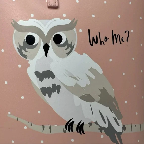 Kate Spade Pink Owl Tote Bag - Picture 9 of 11
